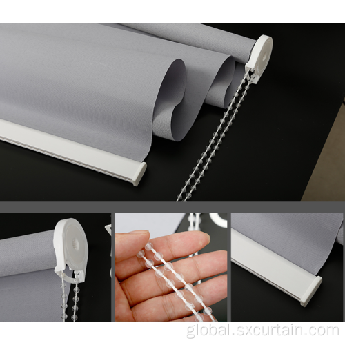 Manual Blinds Wholesale Manual Roller Blind Dyed Plain Curtain Factory